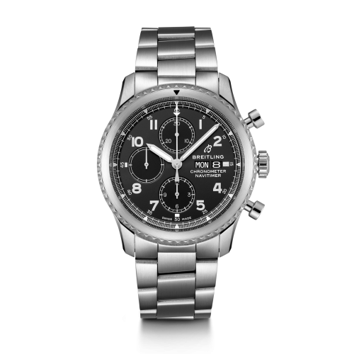 Breitling Navitimer 8 Chronograph 43 Stainless Steel / Black / Bracelet A13314101B1A1