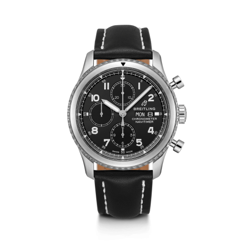 Breitling Navitimer 8 Chronograph 43 Stainless Steel / Black / Black Calf A13314101B1X1