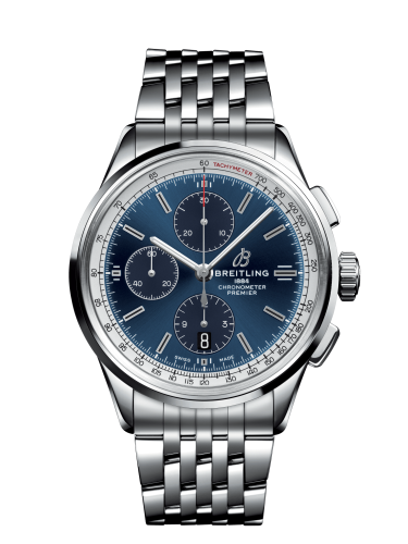 Breitling Premier Chronograph 42 Stainless Steel / Blue / Bracelet A1331535C1A1