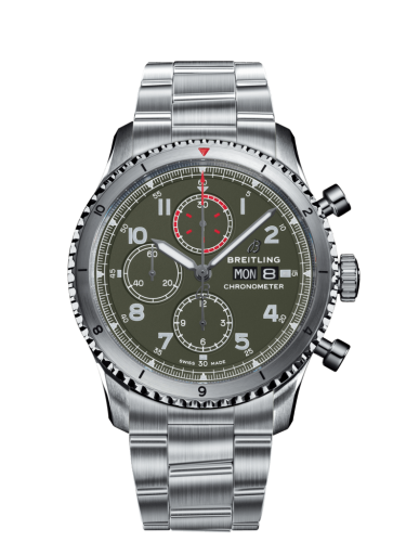 Breitling Aviator 8 Chronograph 43 Stainless Steel / Curtiss Warhawk / Bracelet A133161A1L1A1
