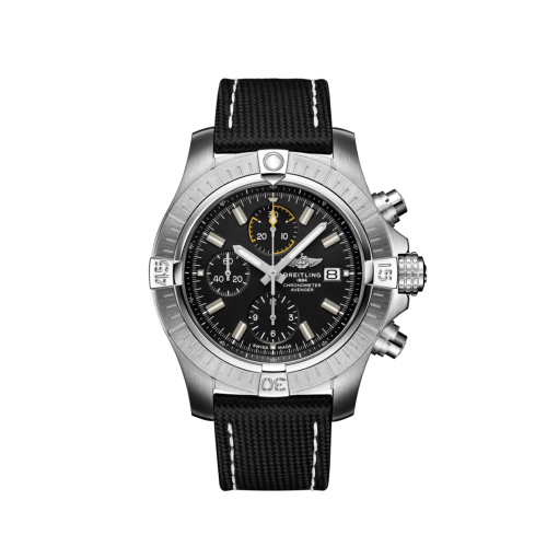 Breitling Avenger Chronograph 45 Stainless Steel / Black / Military / Pin A13317101B1X1