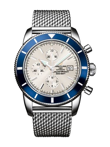 Breitling Superocean Heritage 46 Chronograph Stainless Steel / Blue / Stratus Silver / Milanese A1332016.G698.152A