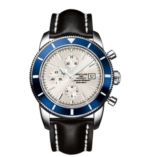 Breitling Superocean Heritage 46 Chronograph Stainless Steel / Blue / Stratus Silver / Calf A1332016.G698.441X