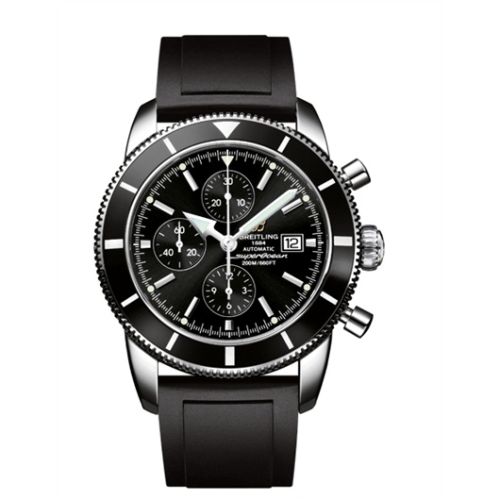Breitling Superocean Heritage 46 Chronograph Stainless Steel / Black / Black / Rubber A1332024.B908135S