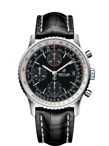 Breitling Navitimer 1 Chronograph 41 Stainless Steel / Black / Black Croco / Folding A13324121B1P2