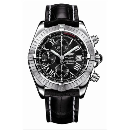 Breitling Chronomat Evolution Stainless Steel / Black - Roman A1335611/B898