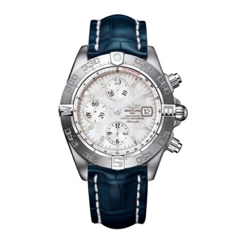Breitling Galactic Chronograph II Stainless Steel / MOP A1336410/A569/731P