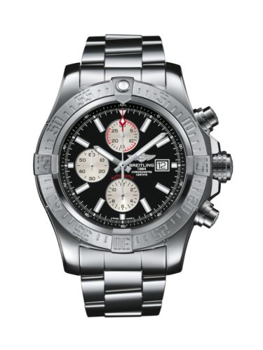 Breitling Super Avenger II Stainless Steel / Volcano Black / Bracelet A13371111B1A1