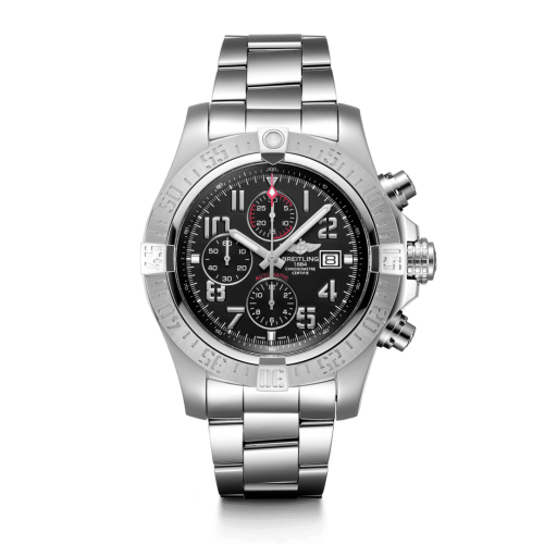Breitling Super Avenger II Stainless Steel / Volcano Black / Bracelet A13371111B2A1