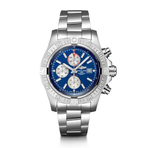 Breitling Super Avenger II Stainless Steel / Mariner Blue / Bracelet A13371111C1A1
