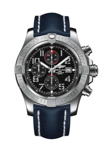 Breitling Super Avenger II Stainless Steel / Volcano Black / Calf / Pin A1337111/BC28/101X/A20BA.1