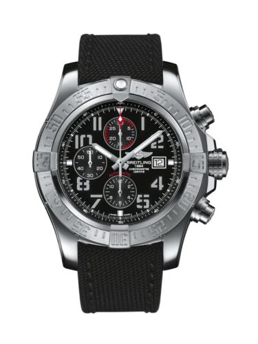 Breitling Super Avenger II Stainless Steel / Volcano Black / Military / Pin A1337111/BC28/104W/A20BA.1
