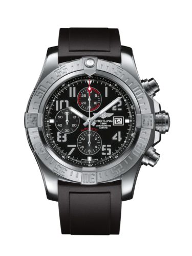 Breitling Super Avenger II Stainless Steel / Volcano Black / Rubber / Pin A1337111/BC28/135S/A20S.1