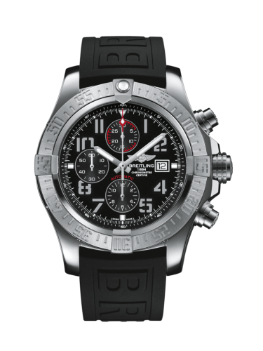 Breitling Super Avenger II Stainless Steel / Volcano Black / Rubber / Pin A1337111/BC28/154S/A20S.1