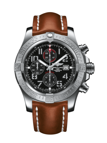 Breitling Super Avenger II Stainless Steel / Volcano Black / Calf / Folding A1337111/BC28/440X/A20D.1