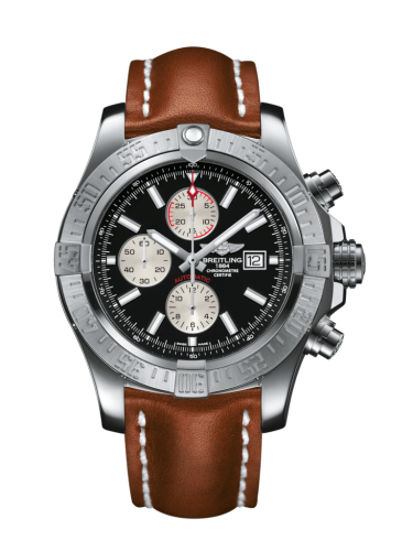 Breitling Super Avenger II Stainless Steel / Volcano Black / Calf / Folding A1337111/BC29/440X/A20D.1