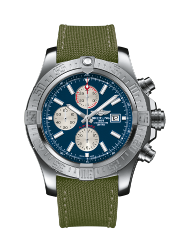 Breitling Super Avenger II Stainless Steel / Mariner Blue / Military / Pin A1337111/C871/105W/A20BA.1