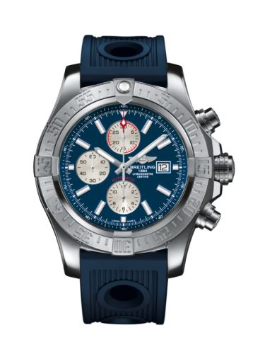 Breitling Super Avenger II Stainless Steel / Mariner Blue / Rubber / Folding A1337111/C871/205S/A20D.1
