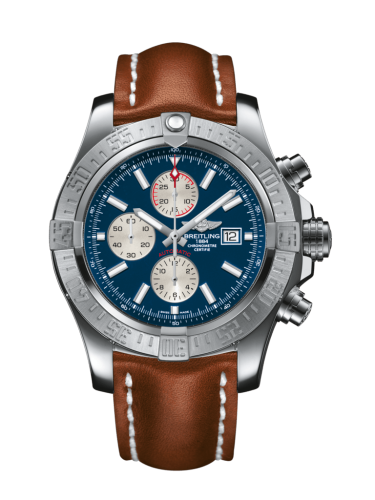 Breitling Super Avenger II Stainless Steel / Mariner Blue / Calf / Pin A1337111/C871/439X/A20BA.1
