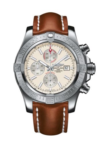 Breitling Super Avenger II Stainless Steel / Stratus Silver / Calf / Pin A1337111/G779/439X/A20BA.1