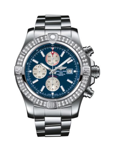 Breitling Super Avenger II Stainless Steel / Diamond / Mariner Blue / Bracelet A1337153/C871/168A