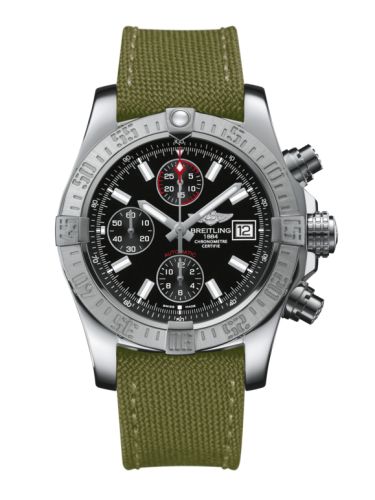 Breitling Avenger II Stainless Steel / Volcano Black / Military A1338111.BC32.106W