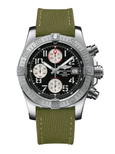 Breitling Avenger II Stainless Steel / Volcano Black / Military A1338111.BC33.106W