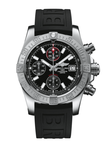 Breitling Avenger II Stainless Steel / Volcano Black / Rubber / Pin A13381111B1S2