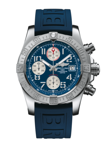 Breitling Avenger II Stainless Steel / Mariner Blue / Rubber / Pin A13381111C1S2