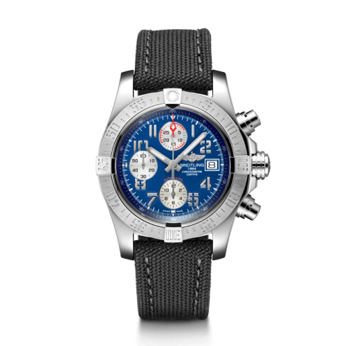 Breitling Avenger II Stainless Steel / Mariner Blue / Military / Pin A13381111C1W1