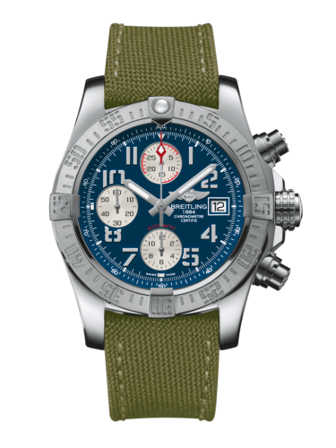 Breitling Avenger II Stainless Steel / Mariner Blue / Military / Pin A1338111/C870/106W/A20BA.1