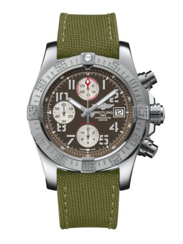 Breitling Avenger II Stainless Steel / Tungsten Gray / Military / Pin A1338111/F564/106W/A20BA.1
