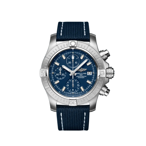 Breitling Avenger Chronograph 43 Stainless Steel / Blue / Military / Pin A13385101C1X1