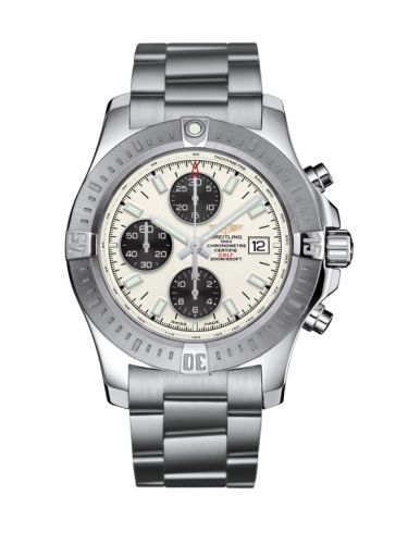 Breitling Colt Chronograph Automatic Stainless Steel / Stratus Silver / Bracelet A13388111G1A1
