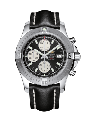 Breitling Colt Chronograph Automatic Stainless Steel / Volcano Black / Calf / Folding A1338811/BD83/436X/A20D.1