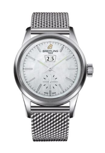 Breitling Transocean 38 Stainless Steel / MOP / Bracelet A1631012/A764/171A