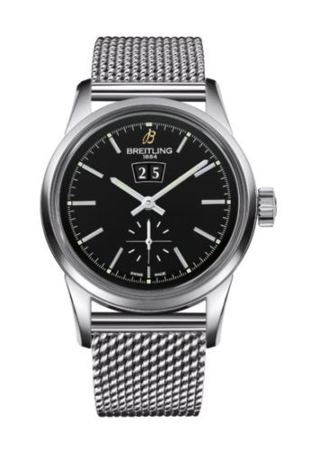 Breitling Transocean 38 Stainless Steel / Black / Bracelet A1631012/BD15/171A