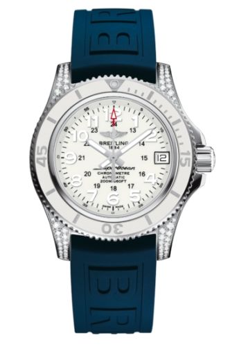 Breitling Superocean II 36 Diamond / White / Rubber A1731267.A775.413X