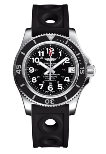 Breitling Superocean II 36 Black / Rubber A17312C9.BD91.231S