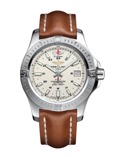 Breitling Colt 41 Automatic Stratus Silver / Calf A1731311.G820.425X