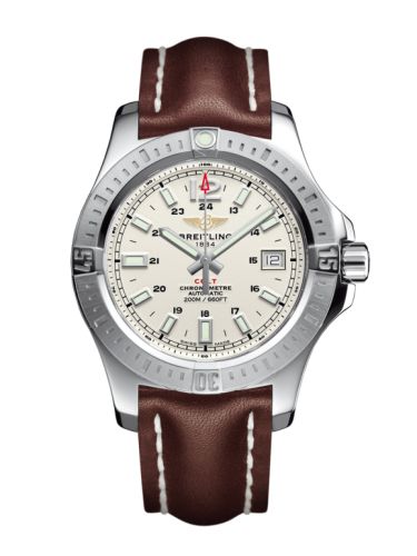 Breitling Colt 41 Automatic Stratus Silver / Calf A1731311.G820.431X