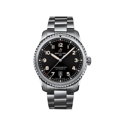 Breitling Aviator 8 Automatic 41 Stainless Steel / Black / Bracelet A17315101B1A1