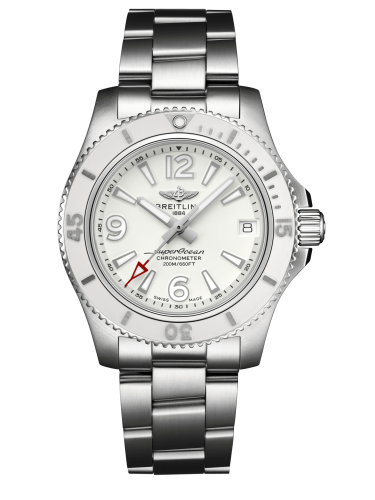 Breitling Superocean 36 Stainless Steel / White / Bracelet A17316D21A1A1