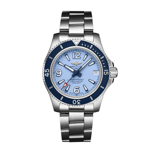 Breitling Superocean 36 Stainless Steel / Blue / Bracelet A17316D81C1A1
