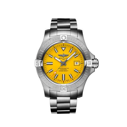 Breitling Avenger Automatic 45 Seawolf Stainless Steel / Yellow / Bracelet A17319101I1A1