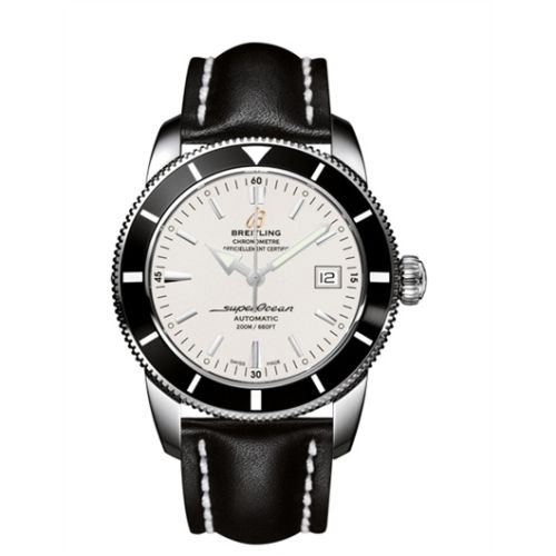 Breitling Superocean Heritage 42 Stainless Steel / Black / Stratus Silver / Calf A1732124.G717.435X