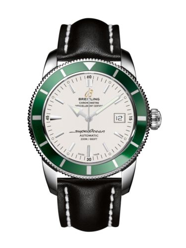 Breitling Superocean Heritage 42 Stainless Steel / Green / Stratus Silver / Calf A1732136.G717.435X