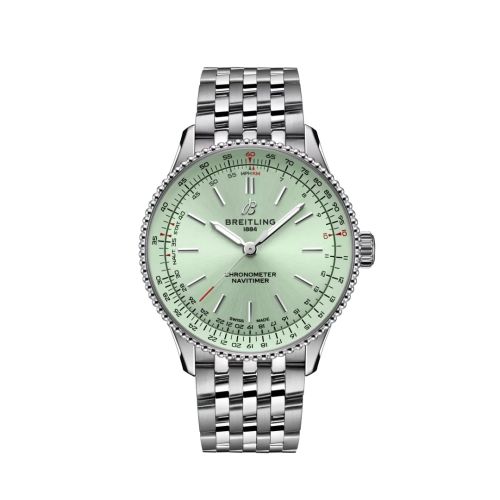 Breitling Navitimer Automatic 36 Stainless Steel / Mint Green / Bracelet A17327361L1A1