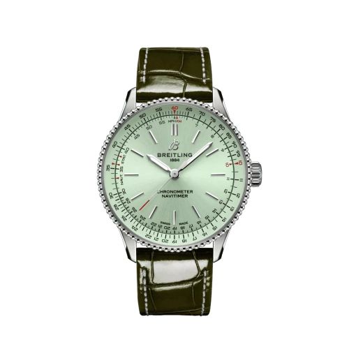 Breitling Navitimer Automatic 36 Stainless Steel / Mint Green / Alligator A17327361L1P1