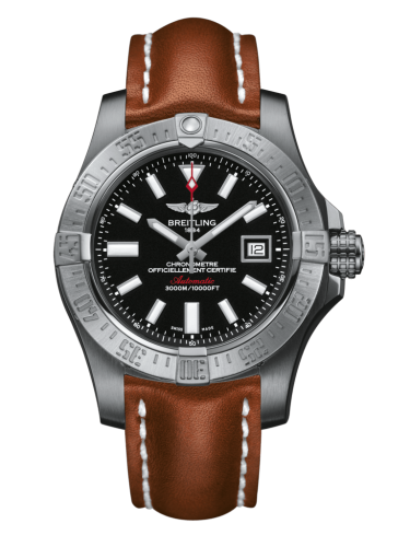 Breitling Avenger II Seawolf Stainless Steel / Volcano Black / Calf / Folding A1733110/BC30/434X/A20DSA.1